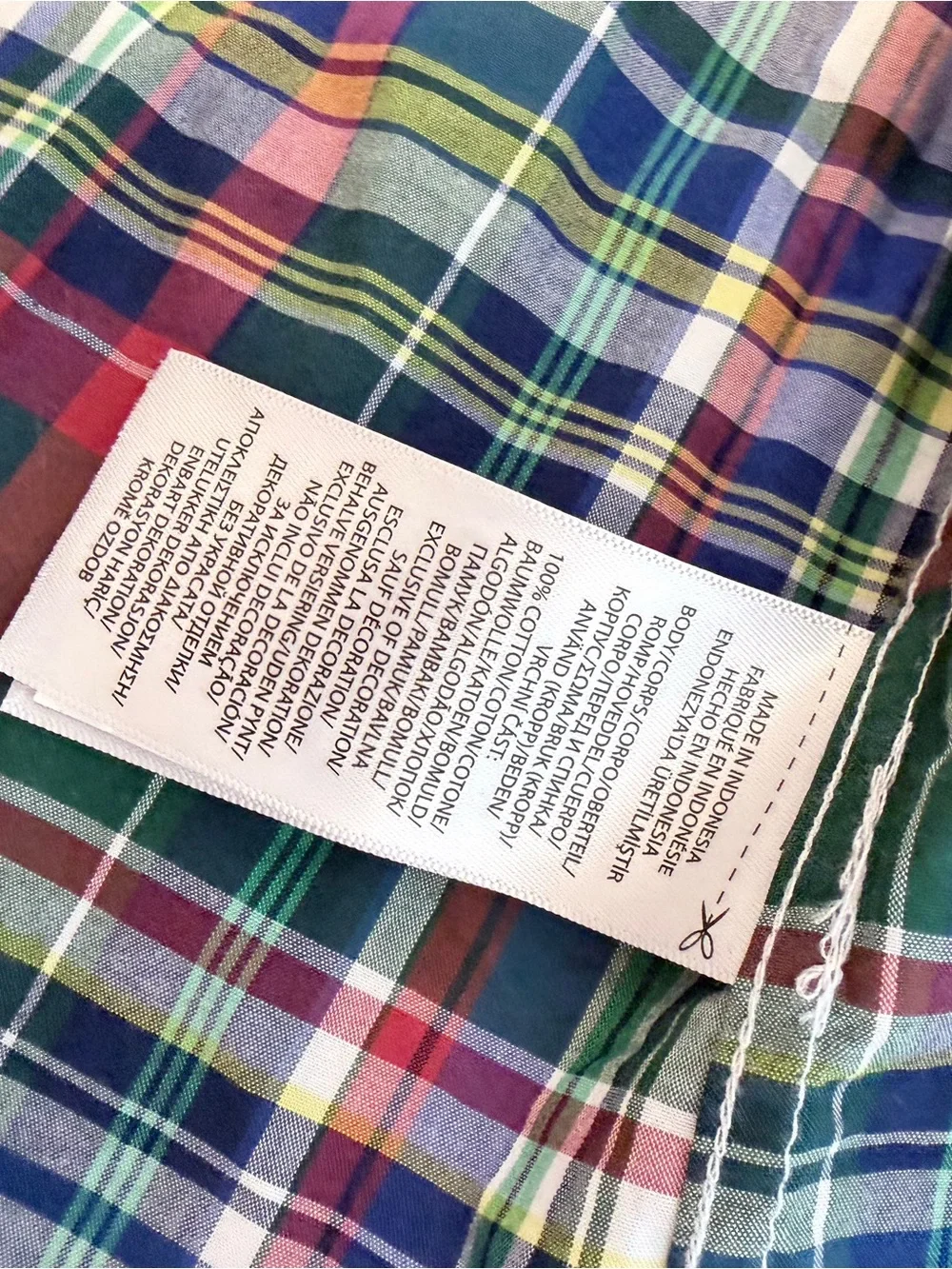 Boys Ralph Lauren Polo Plaid Button-Down Shirt Size L 14-16
